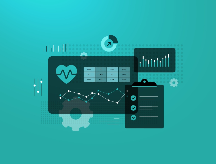 Healthcare marketing dashboards showing growth insights and metrics in California